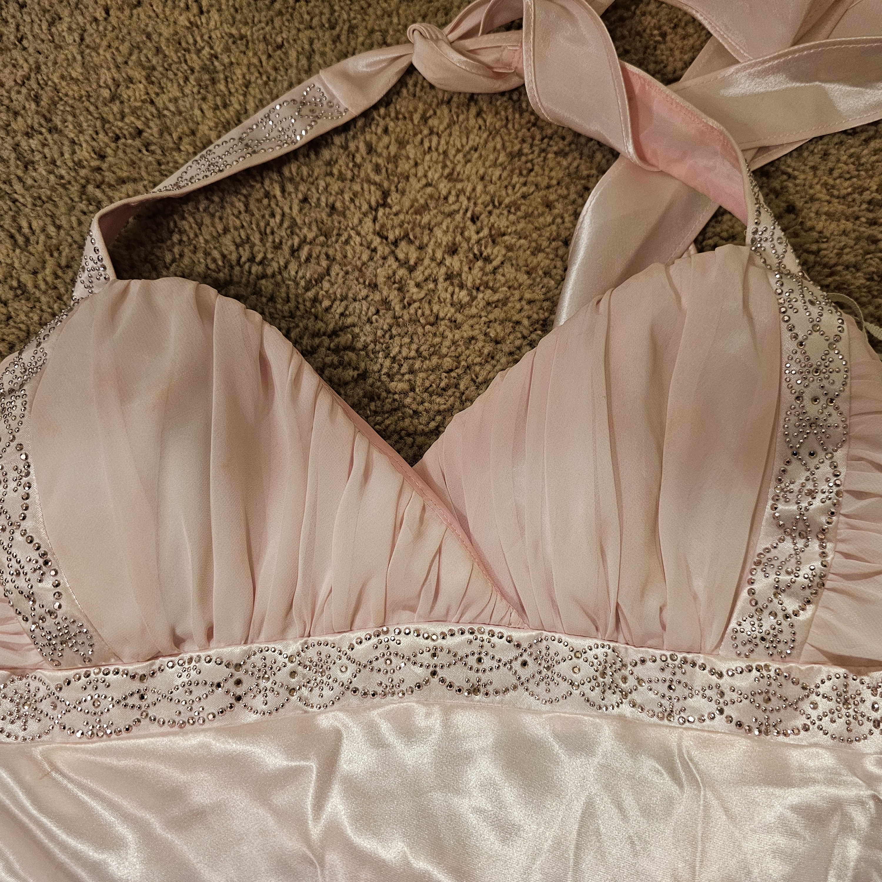 Elegant Pink Satin Dress!!!!